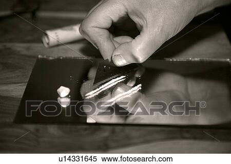 Stock Photography - Cocaine use. Fotosearch