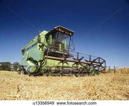 Combine harvester View Large Photo Image Stock Photo - Combine harvester. Fotosearch