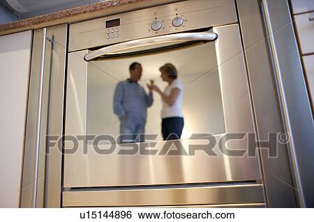 Stock Photograph - Couple drinking wine. Fotosearch