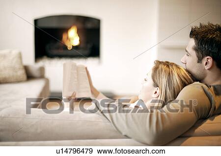 Couple relaxing View Large Photo Image Stock Photo - Couple relaxing. Fotosearch