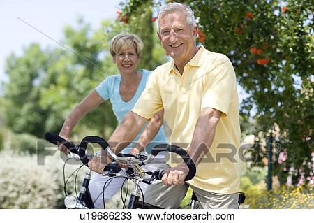 Stock Image - Cyclists. Fotosearch