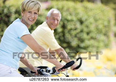 Stock Image - Cyclists. Fotosearch