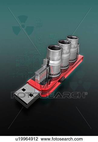 Stock Image - Data security, illustration. Fotosearch