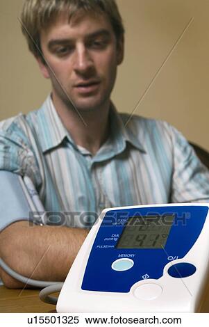Stock Photography - Digital blood pressure monitor. Fotosearch