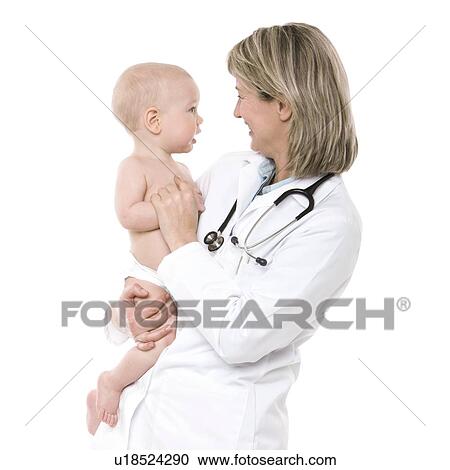 Doctor and baby View Large Photo Image Stock Image - Doctor and baby. Fotosearch