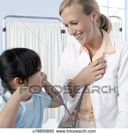 Doctor and child View Large Photo Image Stock Image - Doctor and child. Fotosearch
