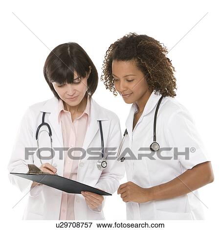 Stock Photo - Doctor and nurse. Fotosearch
