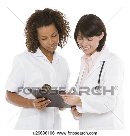 Stock Photograph - Doctor and nurse. Fotosearch