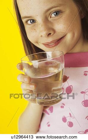 Stock Image - Drinking water. Fotosearch