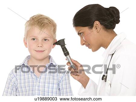 Ear examination View Large Photo Image Stock Image - Ear examination. Fotosearch