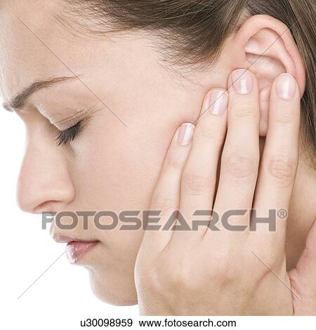 Stock Photo - Earache. Fotosearch