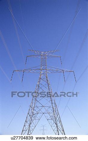 Stock Photo - Electricity pylon. Fotosearch