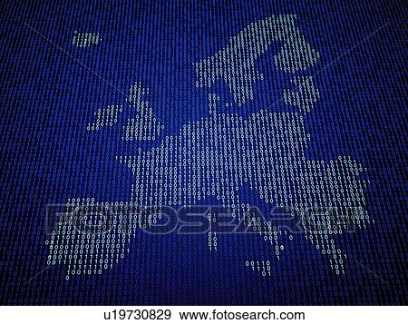 Stock Photo - European union map, illustration. Fotosearch