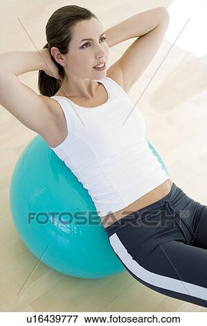 Exercise ball View Large Photo Image Stock Photo - Exercise ball. Fotosearch