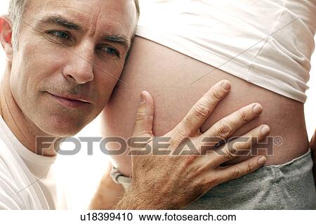 Stock Image - Expectant parents. Fotosearch