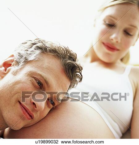 Stock Image - Expectant parents. Fotosearch