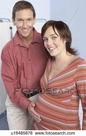 Stock Photo - Expectant parents. Fotosearch