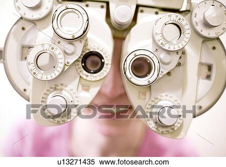 Stock Photography - Eye examination. Fotosearch