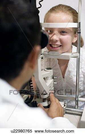 Stock Photography - Eye examination. Fotosearch