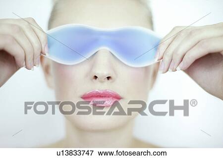 Eye gel mask View Large Photo Image Stock Photo - Eye gel mask. Fotosearch