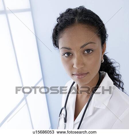 Stock Image - Female doctor. Fotosearch