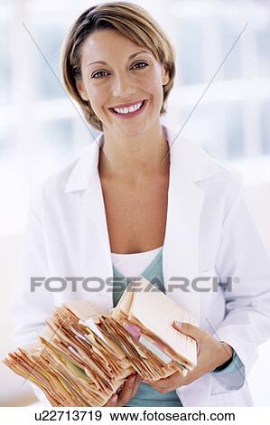 Stock Photo - Female doctor. Fotosearch