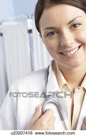 Stock Photograph - Female doctor. Fotosearch