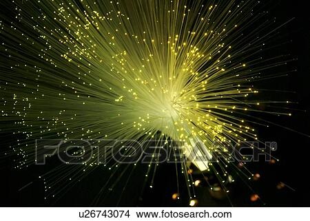 Picture - Fibre optics. Fotosearch