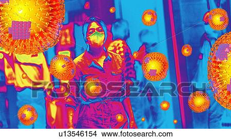 Picture - Flu pandemic, artwork. Fotosearch