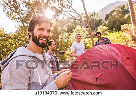 Four men erecting dome tent in forest, Deer Park, Cape Town, South Africa View Large Photo Image Stock Image - Four men erecting dome tent in forest, Deer Park, Cape Town, South Africa. Fotosearch