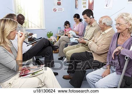 Picture - General practice waiting room. Fotosearch