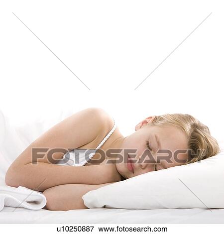 Girl sleeping View Large Photo Image Stock Photo - Girl sleeping. Fotosearch