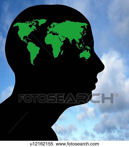 Stock Photography - Global thought, conceptual image. Fotosearch