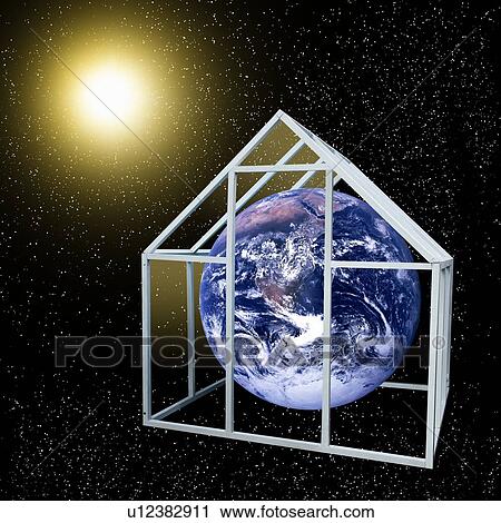 Greenhouse effect, conceptual artwork View Large Photo Image Stock Image - Greenhouse effect, conceptual artwork. Fotosearch