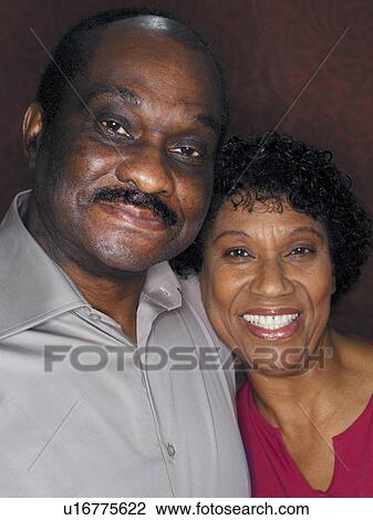 Stock Image - Happy elderly couple. Fotosearch