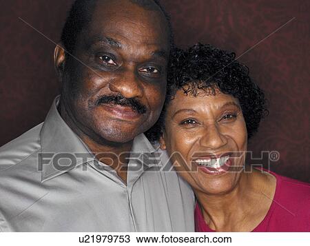 Stock Image - Happy elderly couple. Fotosearch