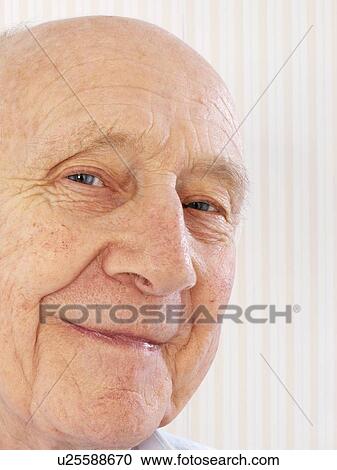 Stock Image - Happy elderly man. Fotosearch