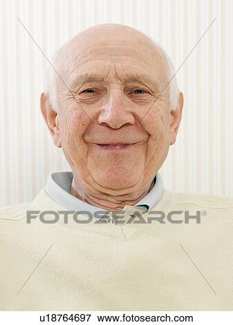 Happy elderly man View Large Photo Image Stock Photo - Happy elderly man. Fotosearch