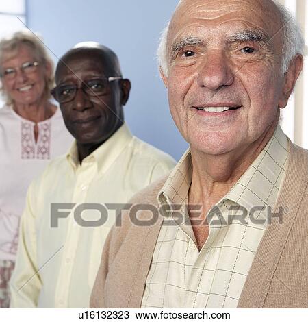 Happy elderly people View Large Photo Image Stock Image - Happy elderly people. Fotosearch
