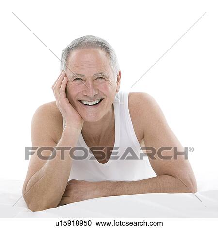 Stock Image - Happy senior man. Fotosearch