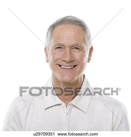 Stock Image - Happy senior man. Fotosearch