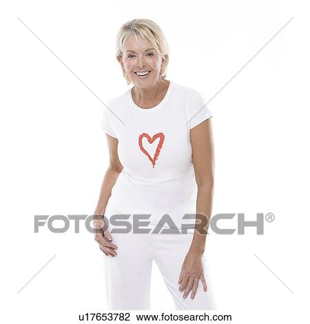 Stock Image - Happy senior woman. Fotosearch