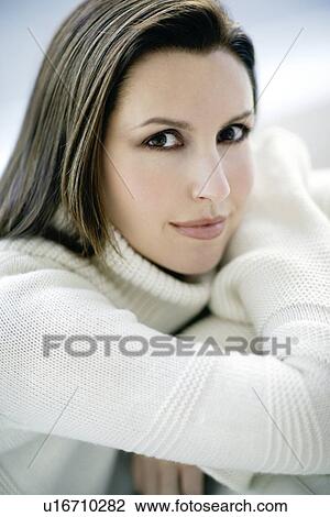 Stock Image - Happy woman. Fotosearch