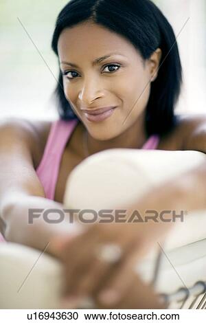 Happy woman View Large Photo Image Stock Image - Happy woman. Fotosearch