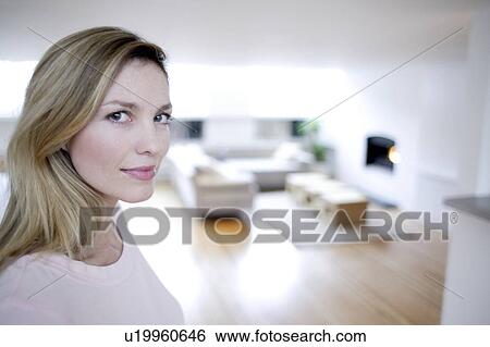 Stock Photograph - Happy woman. Fotosearch