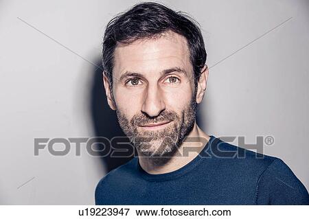 Head and shoulder studio portrait of bearded mature man View Large Photo Image Stock Photo - Head and shoulder studio portrait of bearded mature man. Fotosearch