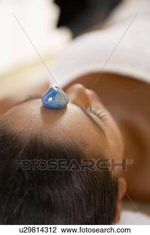 Stock Image - Healing crystal. Fotosearch
