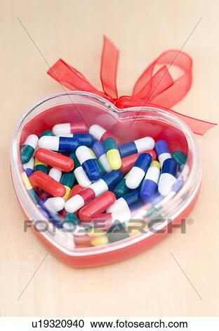 Stock Image - Heart drugs. Fotosearch