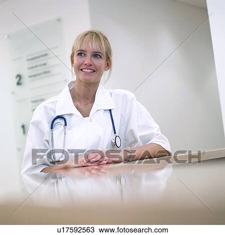 Stock Image - Hospital doctor. Fotosearch