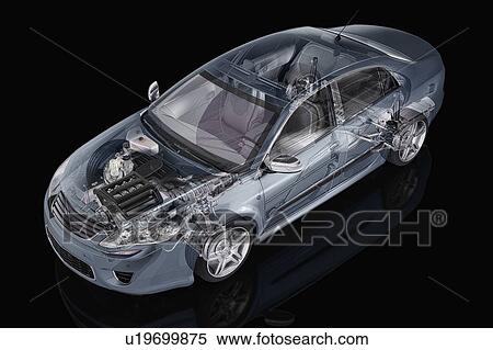 Stock Photography - Inside of a car, illustration. Fotosearch